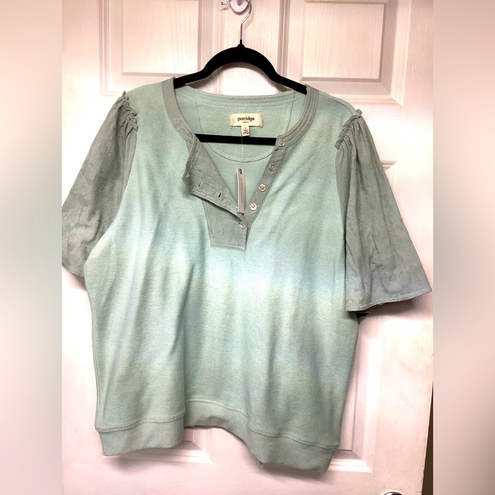 NWT Anthropologie Porridge Mint Green Sweatshirt NWT XL